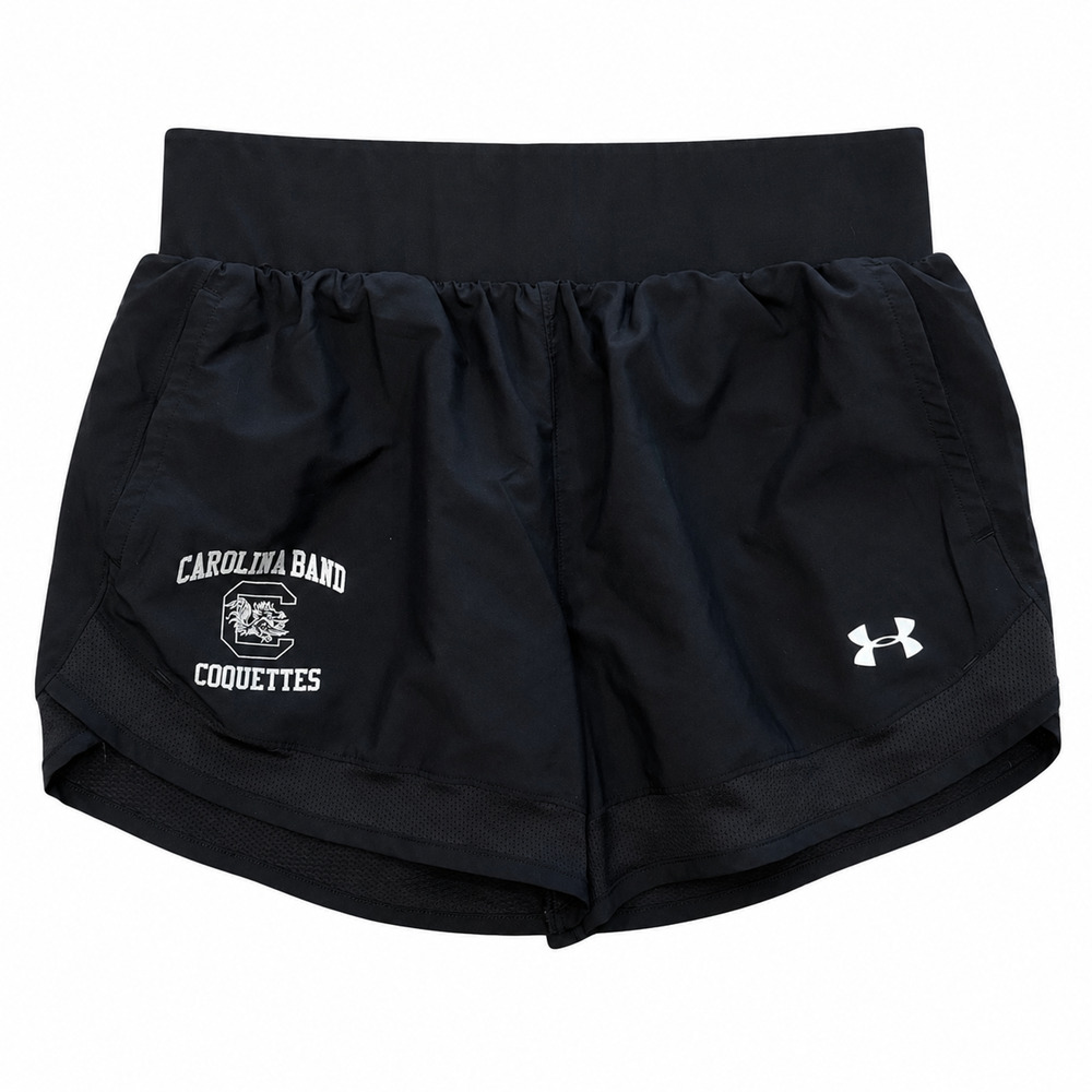 Under Armour Carolina Coquettes HeatGear Shorts Women’s Small Black Band
